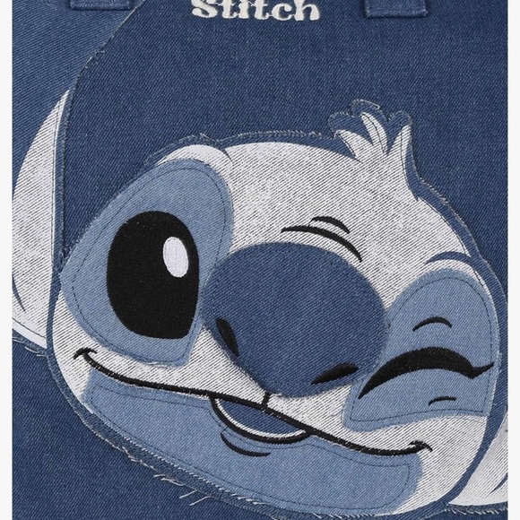 Stitch Blue Denim Tote Bag - Picture 7 of 13